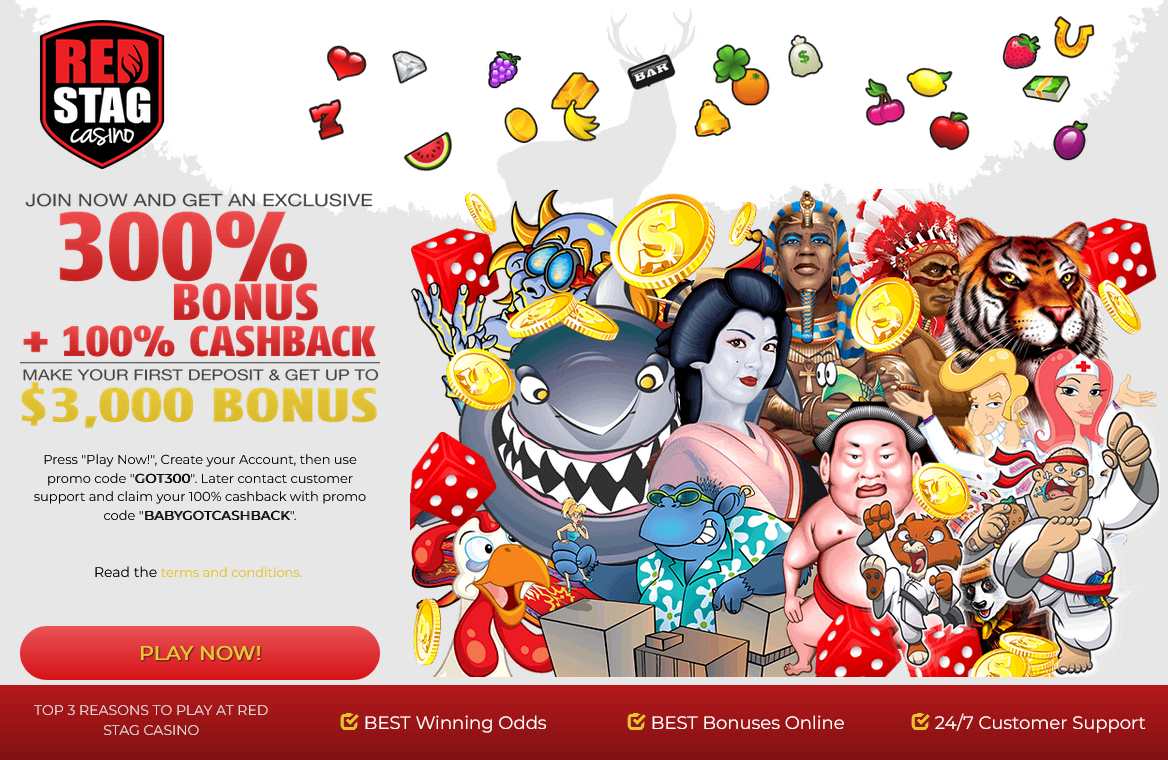 Red Stag
                                100% Cashback