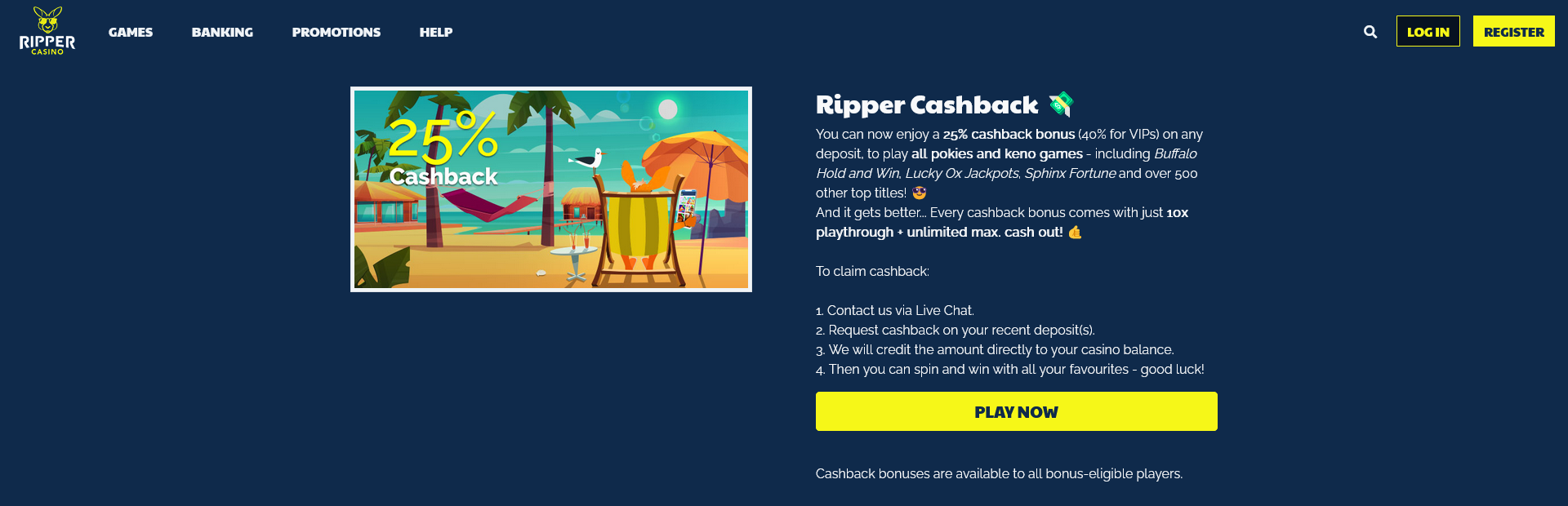 Ripper Cashback Offer